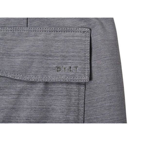 BYLT Premium Basics Kinetic Shorts Men’s Large 9.5" Slate Gray Performance Chino - Picture 7 of 14